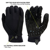 Sports Official Gloves - Year-Round Style - Black
