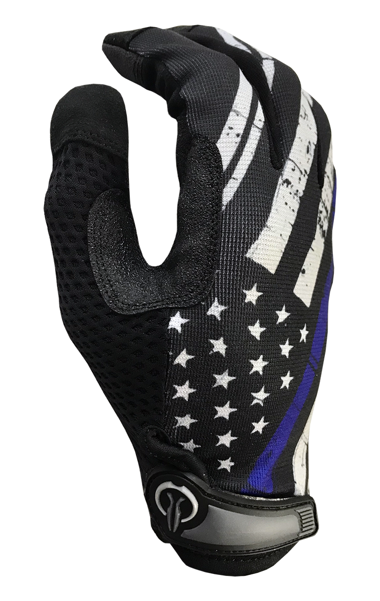 Blue Line Flag Gloves Industrious Handwear