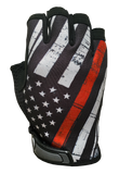 Red Line Flag Gloves (1/2 Finger)