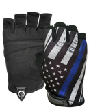 Blue Line Flag Gloves (1/2 Finger)