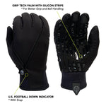 Sports Official Gloves - Winter Style - Black