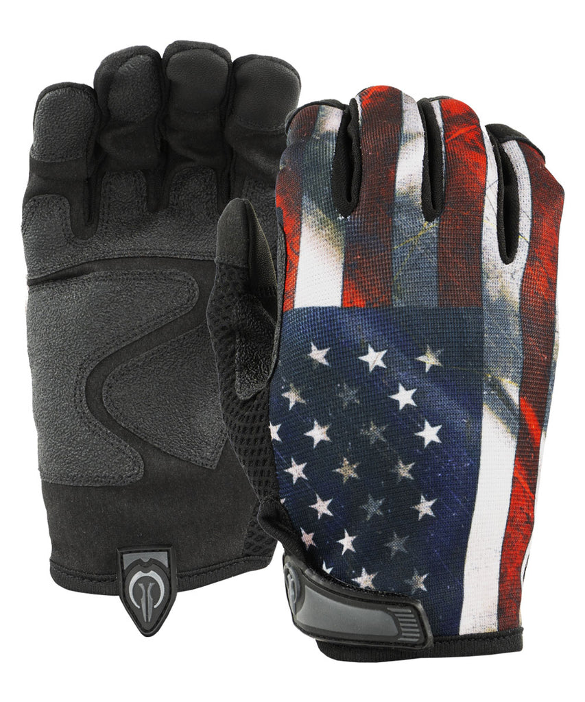 US Flag Battleworn Patriot Gloves from Industrious Handwear Large