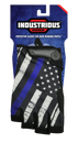 Blue Line Flag Gloves (1/2 Finger)