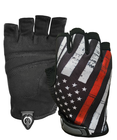 Red Line Flag Gloves (1/2 Finger)