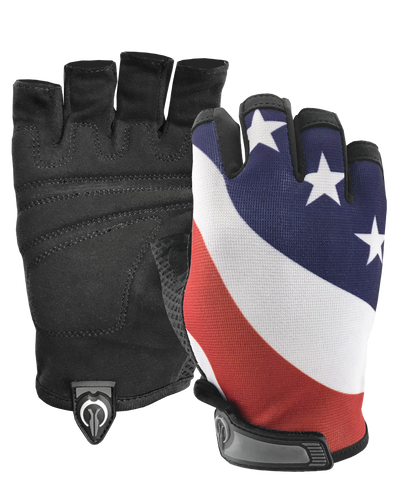 USA Flag Gloves (1/2 Finger)