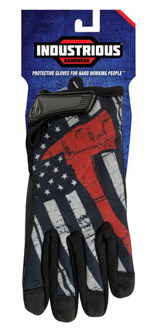 offensive line handschuhe Red Line Flag Axe Gloves from Industrious Handwear